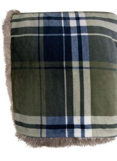mars-more-plaid-ruit-faux-fur-groen-130x170cm